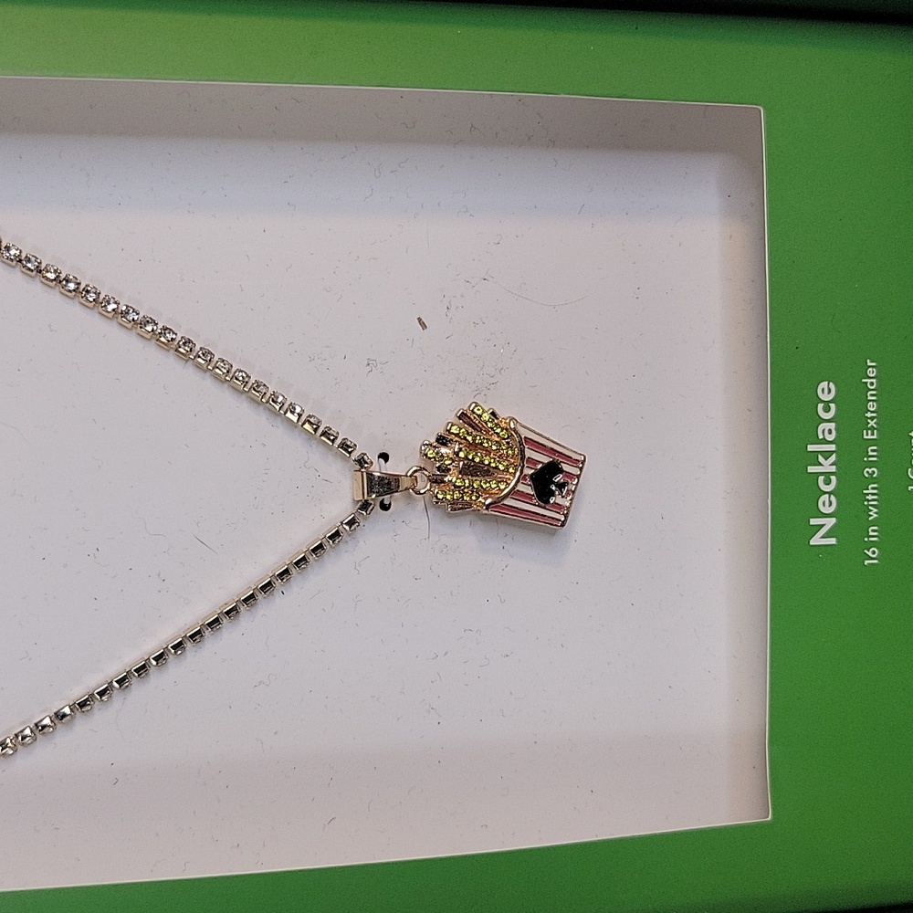 Kate‎ Spade French Fries Pendant Necklace NIB Novelty Charm